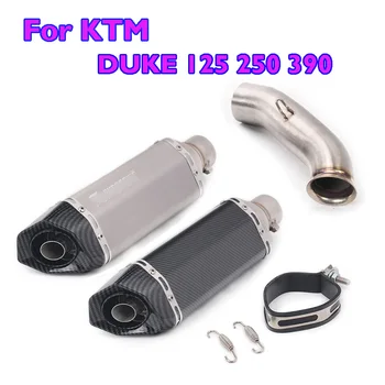 

For KTM DUKE 125 250 390 2017 2018 Motorcycle Exhaust System Escape Muffler Tip Mid Link Tube Slip on DUKE 390 250 125