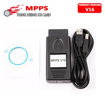 

MPPS V16 Auto ECU Chip Tuning Interface Multi-Language OBD OBDII Read&Write ECU Flasher For RDC15 EDC16 EDC17