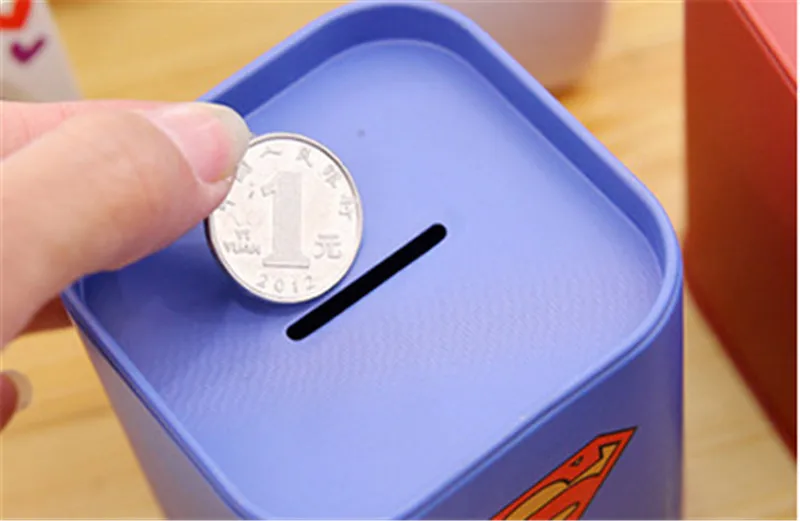 1PC Personalise Square piggy bank Money Boxes Logbook Series Tin Plate box Money Saving Pot Coin Box Jewelry Box Storage Tank  (2)