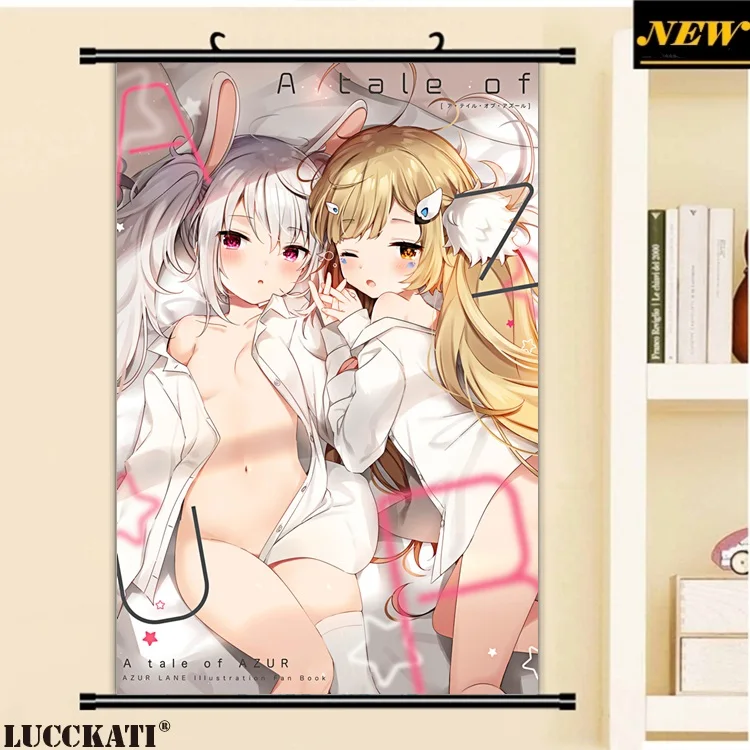 40X60 см Azur переулок Bilan Hangxian игра cameltoe Сексуальная лоли мультфильм аниме Настенная