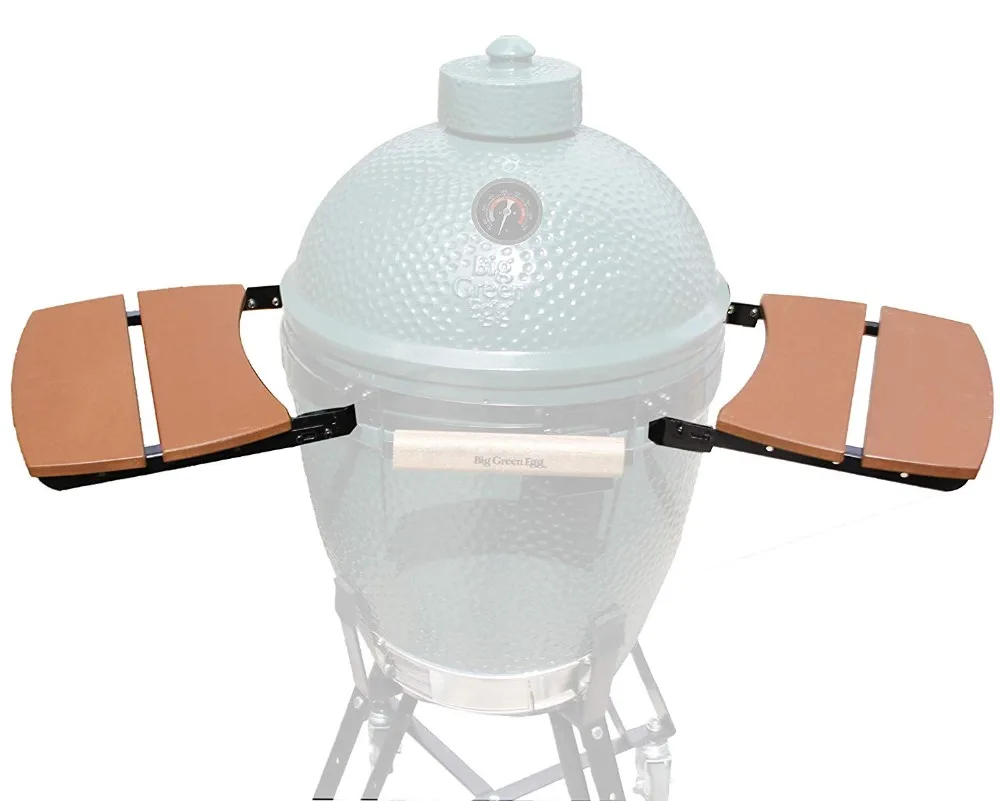 Kamaster Big Green Egg Side Shelves Outdoor Storage Side Table For