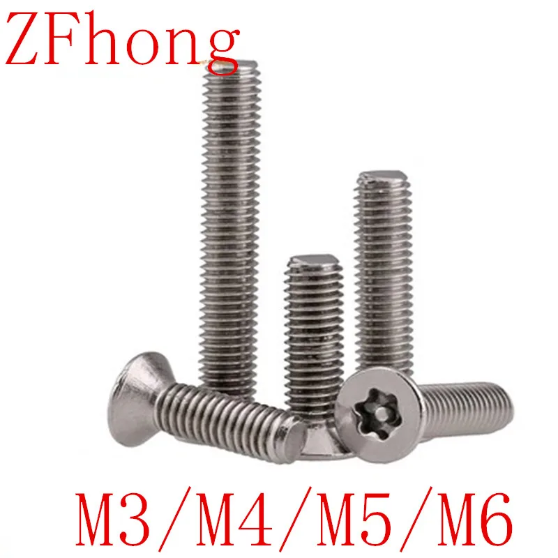 M3 M4 M5 M6 M8 A2 Stainless Torx Pin Pan Head Security Bolts Anti Vandal Screws