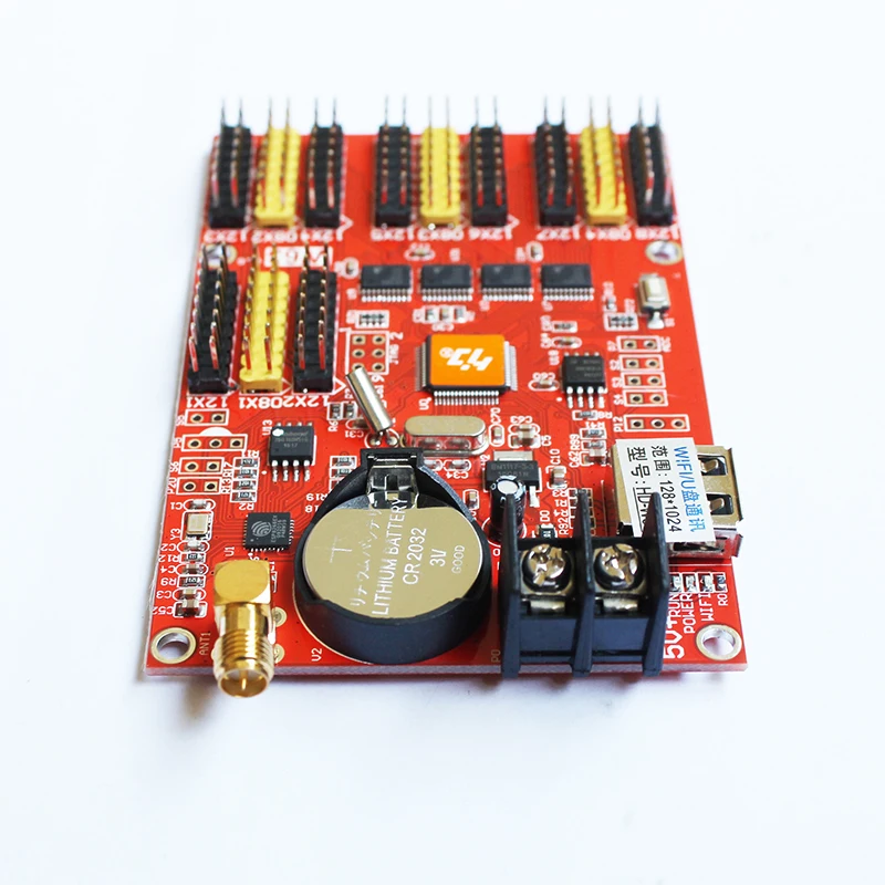 Беспроводной контроллер светодиодной видеопанели rgb huidu hd w63 led scoreboard|controller