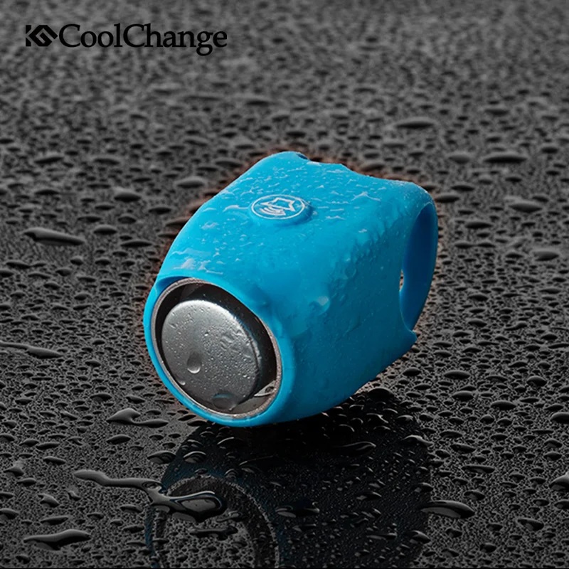 

CoolChange Electric Bicycle Bell Waterproof 360 Rotatable Bike Horn with Silica Gel Shell Bike Bell Handlebar Cycling Horn Bell