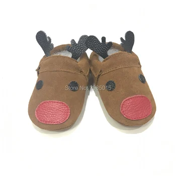 

New Christmas reindeer Baby Shoes Baby Loafers Shoes Baby Shoes