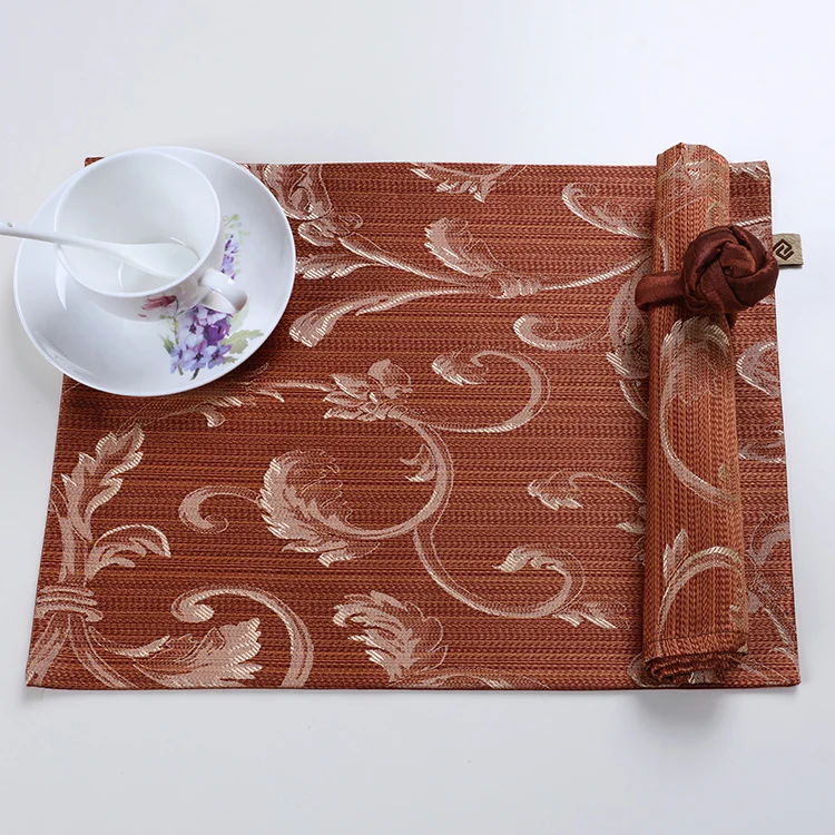 Chinese style Simple Cotton Linen Placemat Table Mat High End Western