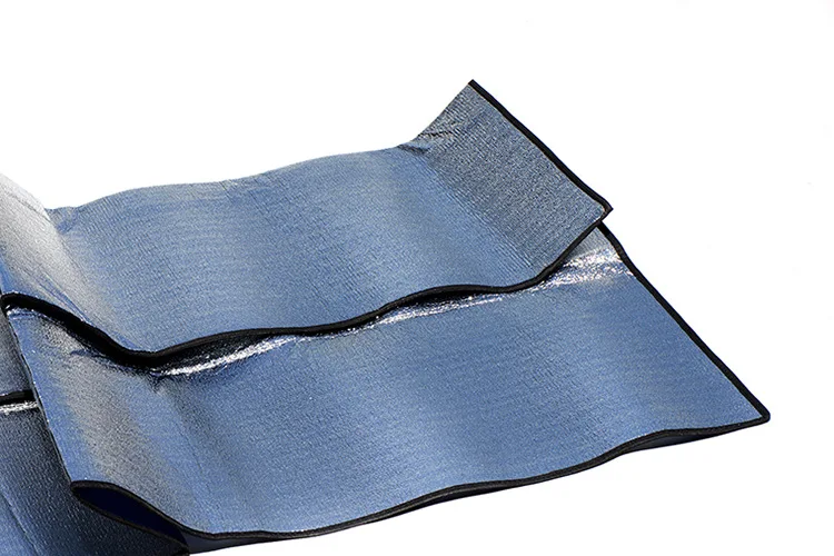 Foldable Folding Double Aluminum Film EVA Camping Mat Waterproof Sleeping Mattress Mat Pad Outdoor Picnic Mat 200*200*0.25