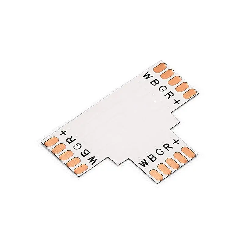

5pcs 10mm 5 Pin RGBW Connector Cross L T Angle Cornor RGBW LED Strip Connectors For SMD 5050 RGBWW LED Strip Lights