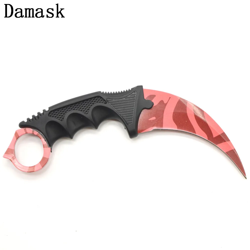 DAMASK Brand Excelent Handmade Hunting Karambit CS GO Counter Strike Never Fade Stainless Steel Knife Fighting Survival Tools DAMASK Brand Excelent Handmade Hunting Karambit CS GO Counter Strike Never Fade Stainless Steel Knife Fighting Survival Tools