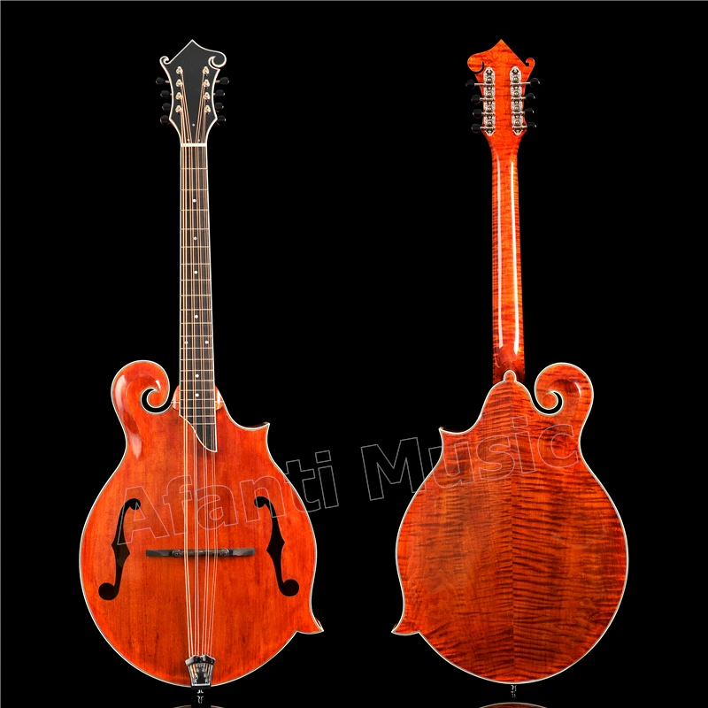 

Afanti Solid Spruce top / Solid Flamed maple Back & Sides / Afanti factory Mandocello (AMB-903)