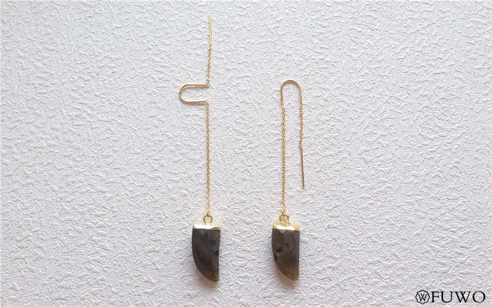 Natural Labradorite Earrings 8