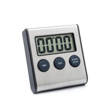 Edle Edelstahl Oberfläche Digital Küche Kochen Timer mit Magnet, Count Up Countdown-zeit Erinnerung Alarm 99 minute: 59 zweite