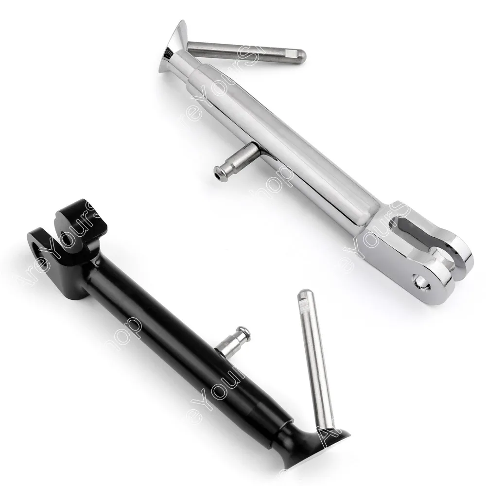 

Areyourshop For Yamaha MT-09 2014-2015 Moto Side Stand Adjustable Kickstand Extension Support Plate Foot Pads CNC