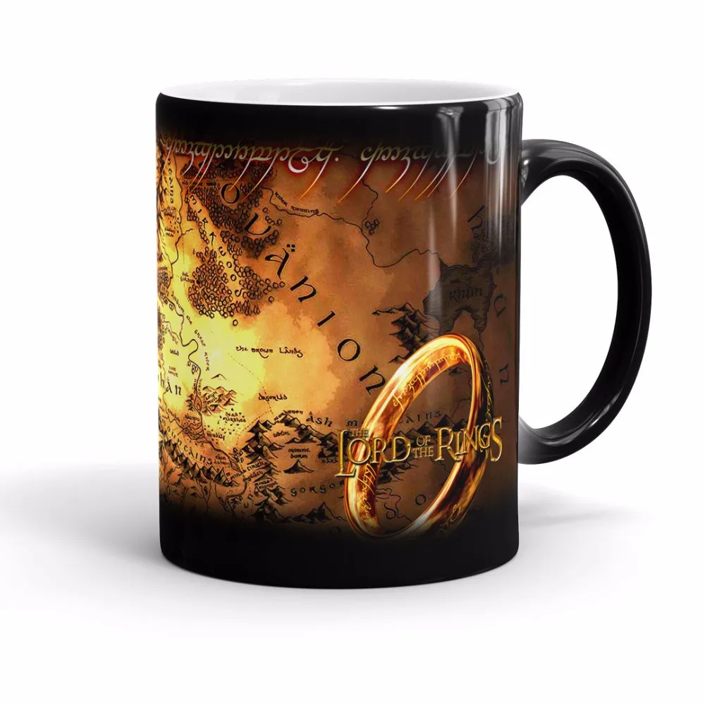 Der Herr Der Ringe Tassen Mittelerde Becher Zauberbecher Kaffeetasse Verschwinden Tasse Transforming Warme Andernde Farbe Bier Tee Tasse Mug Magic The Cupheat Changing Aliexpress