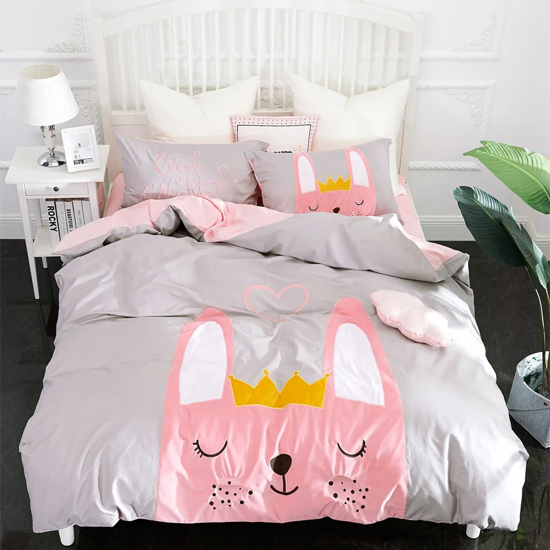 Pink Twin Queen unicorn Bedding Set