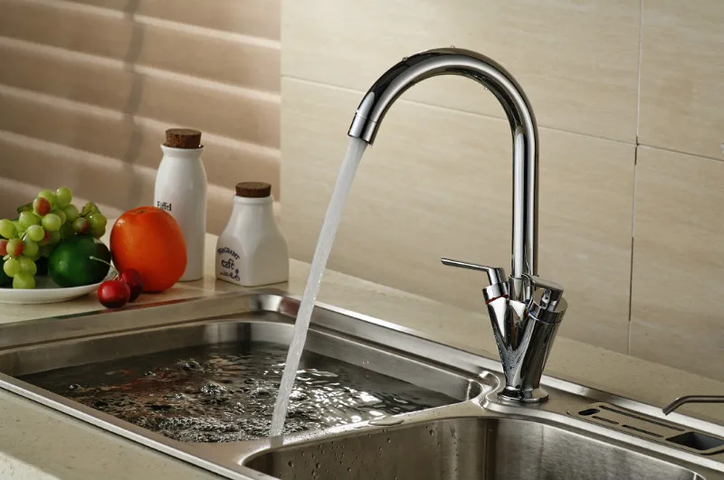 

chrome Kitchen sink Faucet 360 Degree Rotation with Water Purification Features two ways hot and cold water mixe torneira