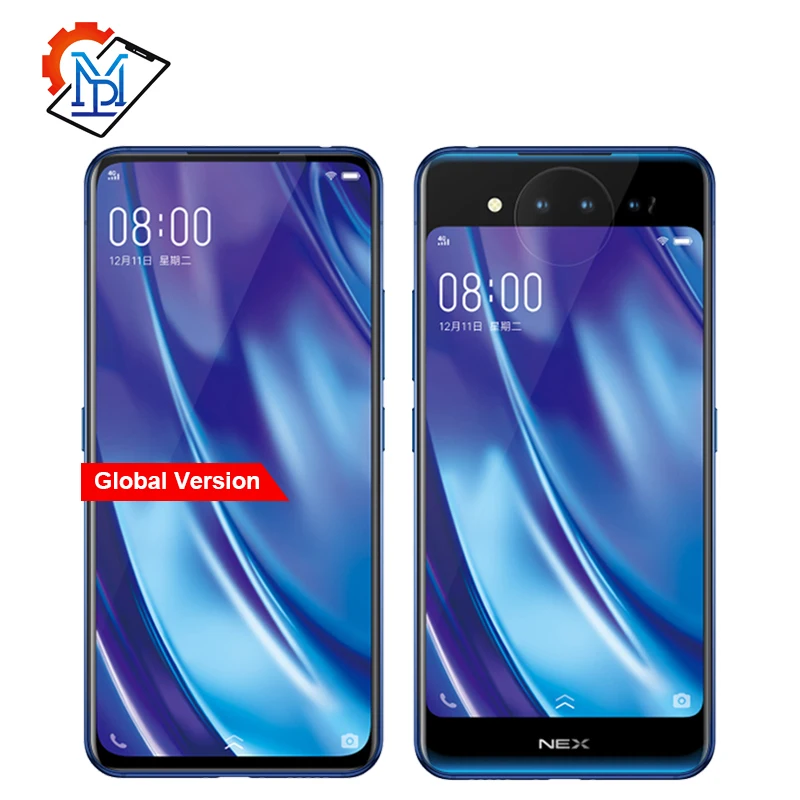 Оригинальный Vivo Nex 2 Dual display сотовый телефон 6,39 дюймов 10 ГБ + 128 ГБ Snapdragon 845 Octa Core Android 9,0 3D TOF камеры смартфон