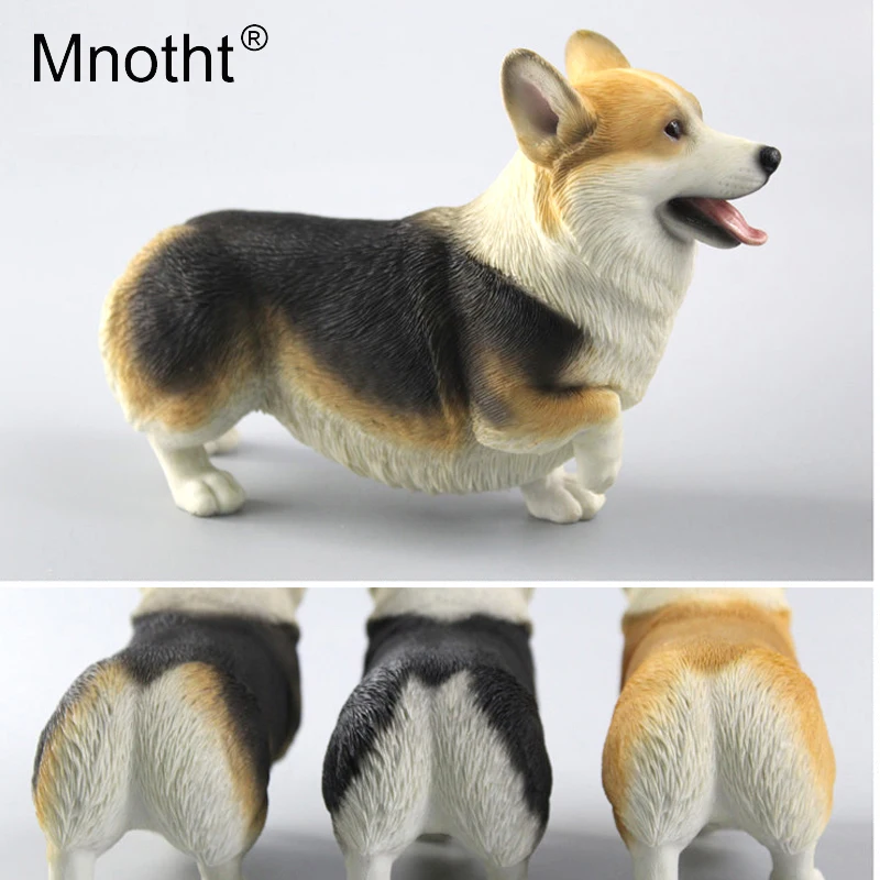 Mnotht Collection Toys 1/6 Scale Dog Model Resin welsh pembroke Model For 12in