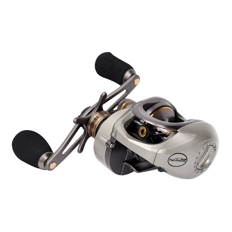 

Tsurinoya Baitcast Fishing 10BB 6.6:1 Bait Casting Reel Magnetic & Centrifugal Double Brakes System Lure Reel Left Right handle
