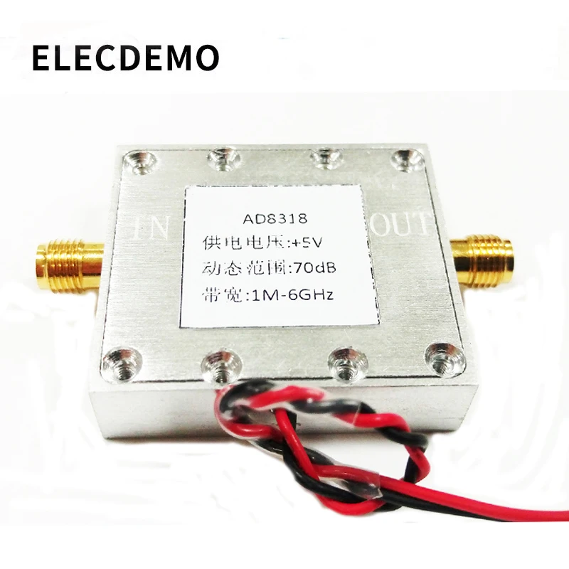 AD8318 Module Logarithmic Detector Logarithmic Amplifier Power Detection 1M 8GHz RF Power Meter 3