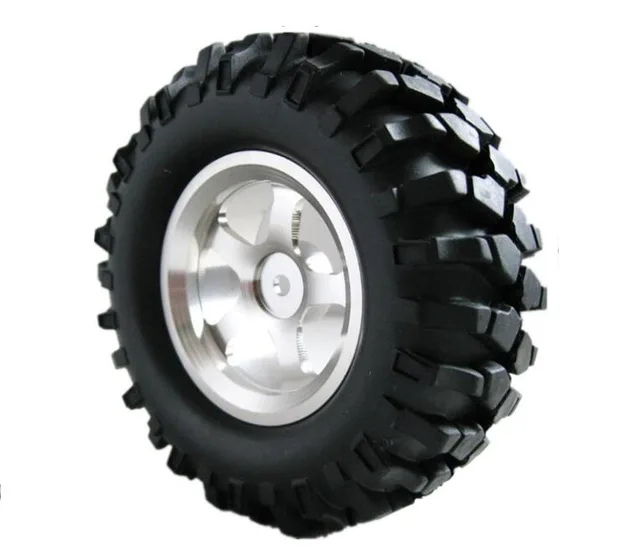 Special Price Free Shipping 4pcs 1.9 inch 108mm RC Crawler tire wheels with Aluminium alloy Hub Rim fit for RC Crawler D90 Axial SCX10