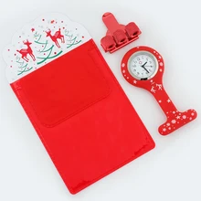 Веселая Рождественская силиконовая брошь часы медсестры fob часы для кормления подарок кварцевая ручка зажимы для докторов медработников специально ручка сумка практичная