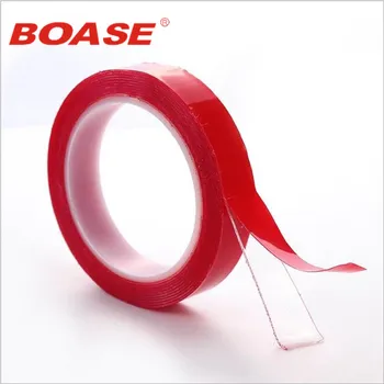 

3m x 10mm Width Red Silicone Double Sided Tape Sticker For Car High Strength No Traces Double Sided Adhesive Sticker