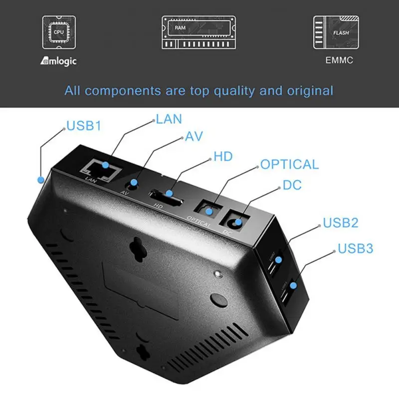 

TV Box Power Adapter S905X WIFI Internet TV High Definition TV Set-top Box 4K Indoor Home Devices Drop Shipping #0815