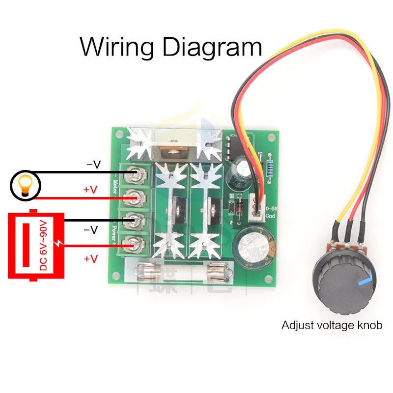 1000 Вт DC 6 В~ 90 в регулятор напряжения диммер Электрический мотор регулятор скорости Электронный вольт бесступенчатый трансформатор