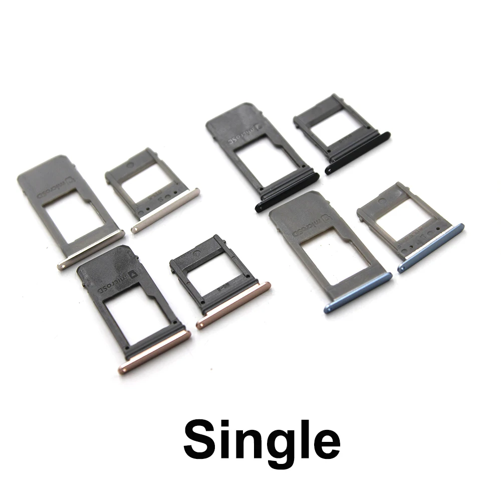 

1 set For Samsung Galaxy A5 (2017) A520 A7 A720 Single Sim & Dual Sim SIM Card Tray Sim Slot SD Card Holder Adapter Spare Parts