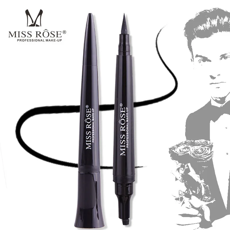 Miss Rose Black Liquid Stamp Eyeliner Waterproof Long Lasting Quick Dry