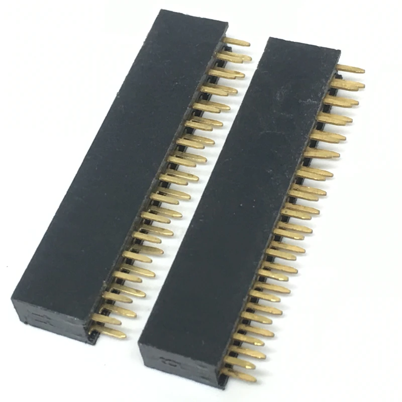 10Pcs Pitch 2.54mm 2x16Pin 32 Pin Female Double Row Straight Header Connector Socket