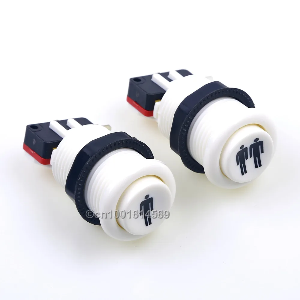

New HAPP Type Arcade Start Button Kits 1P + 2P Player Push Buttons With Microswitch For Arcade PC MAME Multicade & Raspberry PI