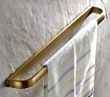 

Antique Brass Wall Mounted Bathroom Single Towel Holder Towel Bars lba174