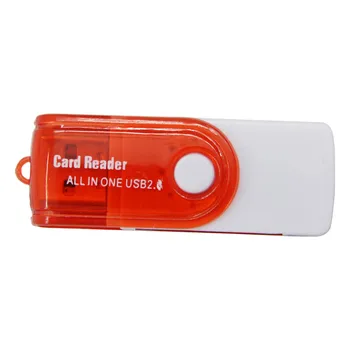 

USB 2.0 SD TF MS Duo MS Micro T-Flash Memory Card Reader Multifunctional Portable Potable All in One Card Reader for Memory Card