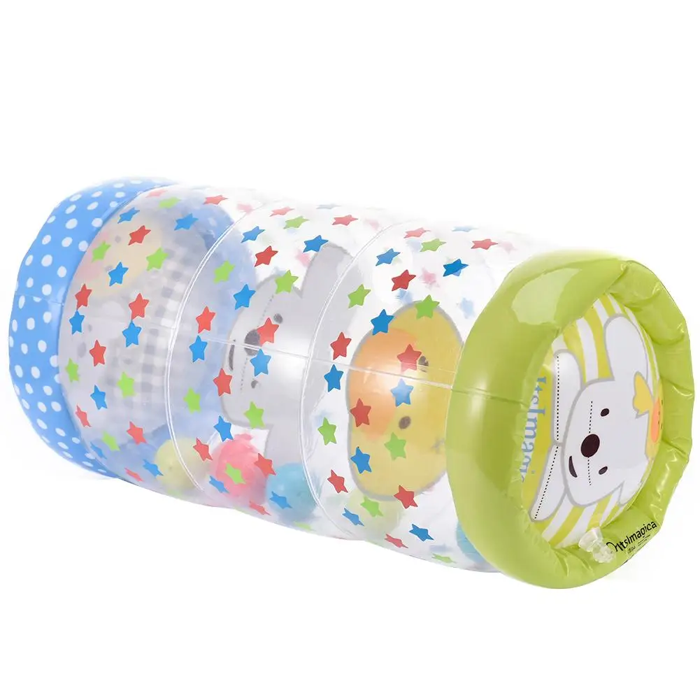 Baby Assisted Crawling Roller Toy Kids Crawling Plastic Roller Infant Inflatable Roller Exercise Early Learning Toy For Toddlers