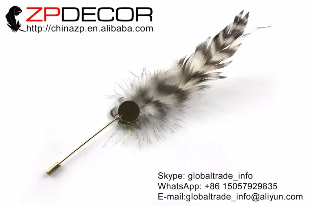 ZPDECOR Топ 10 шт./лот качественная ручная работа натуральный гризли петух седло перо