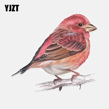 

YJZT 13.9*12.3CM Beautiful Sparrow Flight PVC Personalized Decor Car Sticker 11A0176