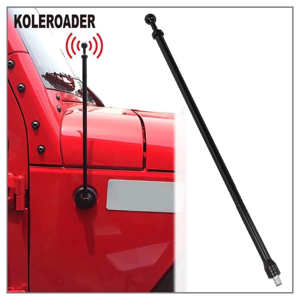 

Car FM Antenna Auto Radio Antennas Signal Amplifier For Jeep Wrangler JK 2007-2017 Rubber Aerials Mast Antena