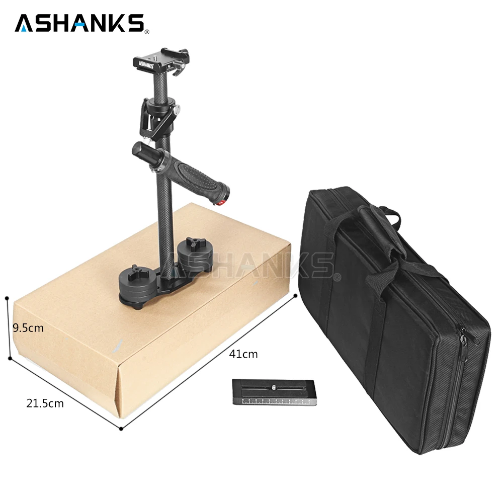 ASHANKS S60+ Steadycam 3 кг загрузка 57 см углеродного волокна Ручной Стабилизатор Steadicam для DSLR Canon Видеокамера Sony фотографии