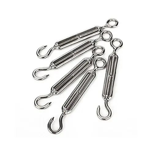 

5 pieces M6 stainless steel hook eye clamp lock screw (silver)