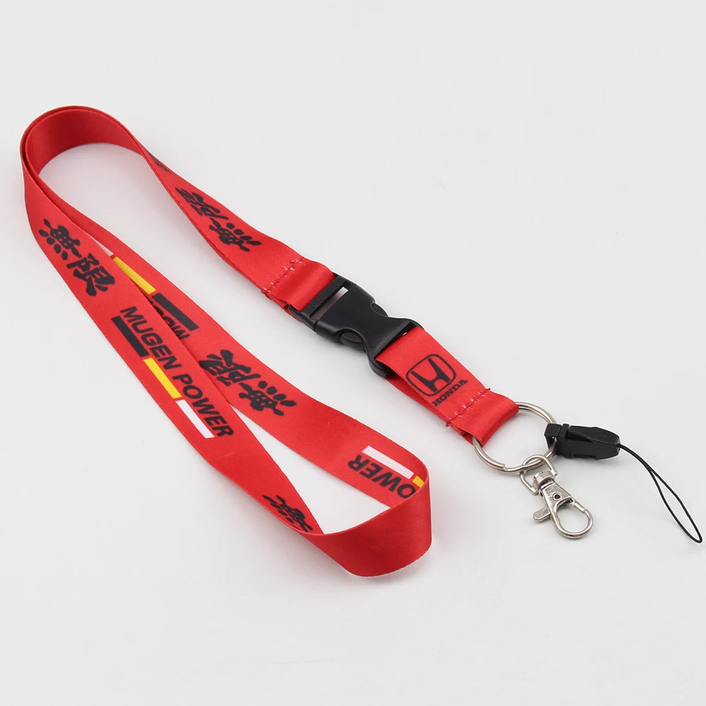 mugen power Racing Key Lanyard для ключа мобильного ID карты подвесной ремень переоборудование