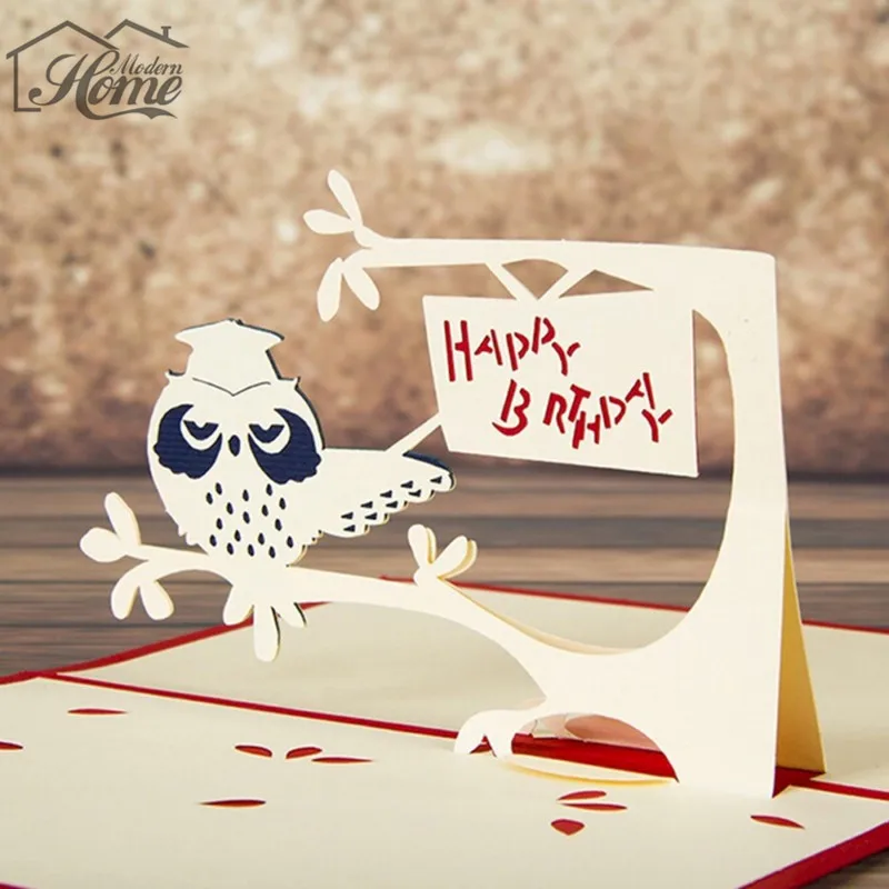 Online Get Owl Wedding Invitations Aliexpress Com Alibaba Cute In Love Owl Couple Bridal Shower Card