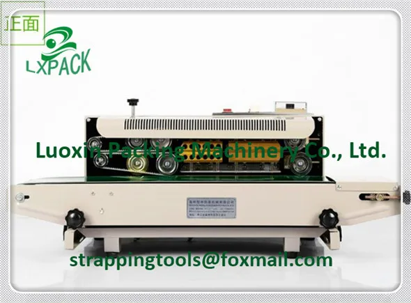 Horizontal Vertical Portable Stainless Steel Tilt Head Continuous Band Sealers Rapid Tabletop Free Standing Benchtop Band Sealer with Dry Ink Coding34