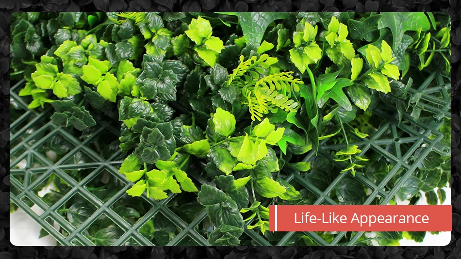 Artificial Fence Bushes Foliage 3 SQM High Imitation Plants Leaves Synthetic Grass Mat For DIY Garden Wedding Decorations2