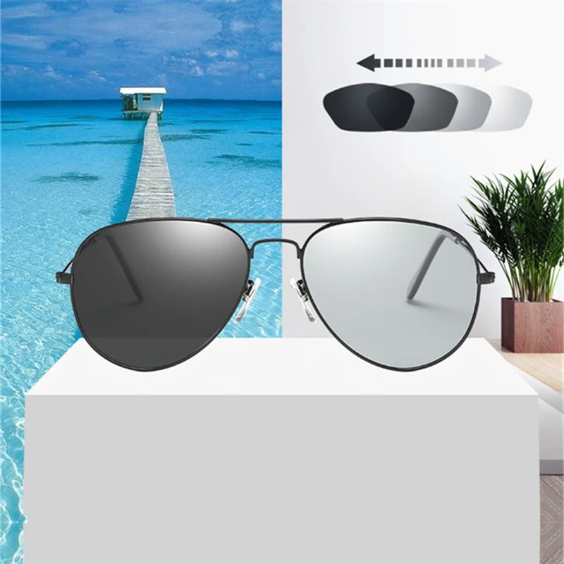 UVLAIK, фотохромные солнцезащитные очки ночного видения, мужские поляризованные солнцезащитные очки для вождения, женские очки-хамелеоны, защитные очки для водителя