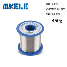 Припой Припой 63/37 олова 0.5 мм 450 г чистого олово розин оловянно-свинцового розин ролл поток ведущий расплава ядро пайки олово Arame де solda паяльник припой с флюсом проволочный олово для пайки