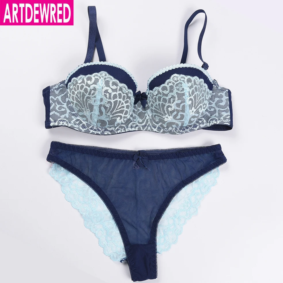 [Retail& Wholesale] VS New Sexy Bra Set Push Up Lace Deep V ABC Cup Women's Underwear Sets Sexy Lingerie Set For Girls