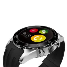 Оригинальные качественные мужские женские умные часы android ios телефон часы с sim-картой с пульсометром Магнитный зарядный стиль - Цвет: black silver