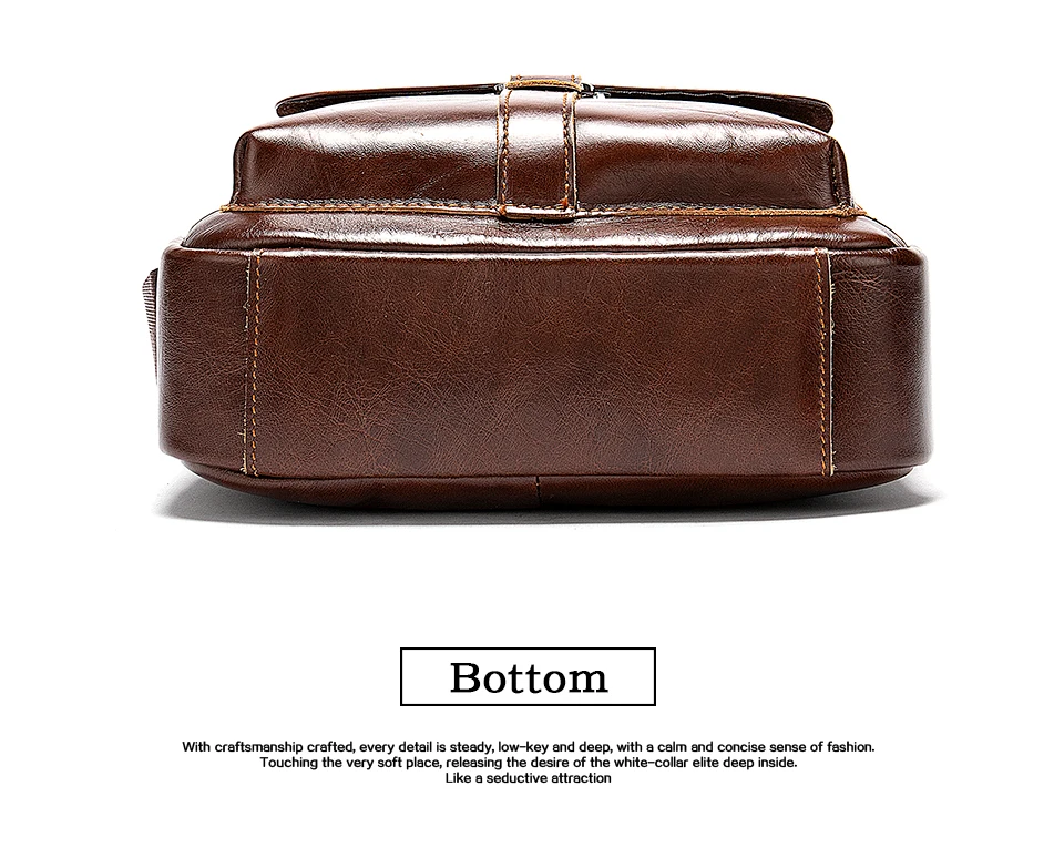Men 's Shoulder Bags Genuine leather Male Flap Crossbody Bag for Men Vintage Pockets Ipad Phone Messenger Handbags 14